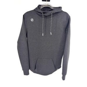 Legends Hawthorne Tech Hoodie Charcoal Gray Men's Pullover Sweatshirt Gym Small